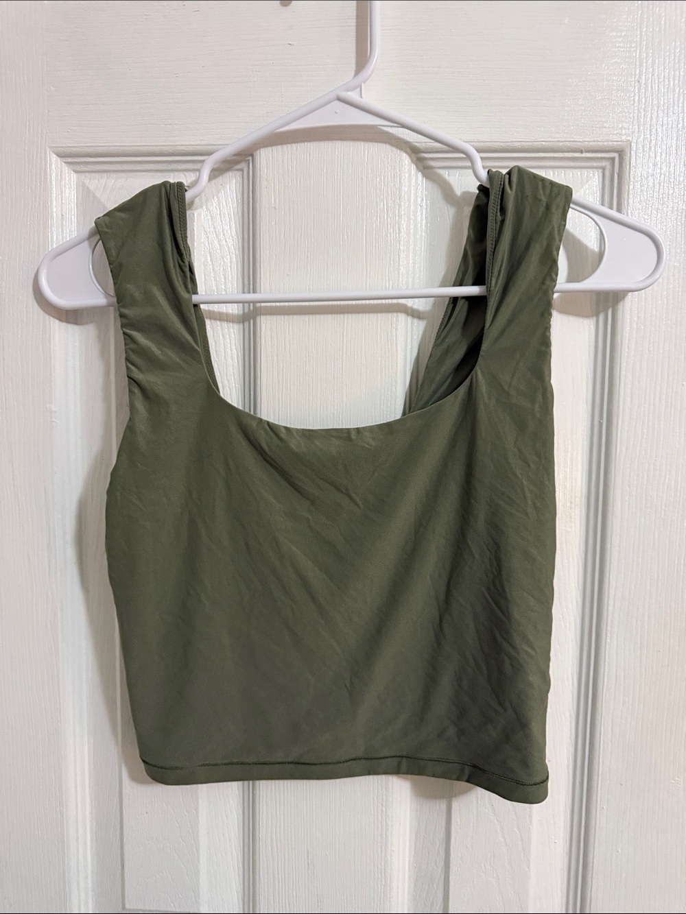 aerie Olive Green Cropped Tank